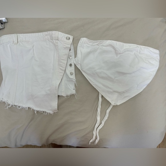 Zara Tops - Bundle Zara denim top white s